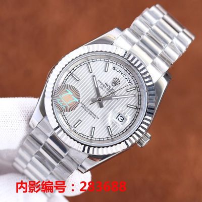 ROLEX Day-date Stainless Steel 8215 Automatic Movement 41MM*11MM White Watch